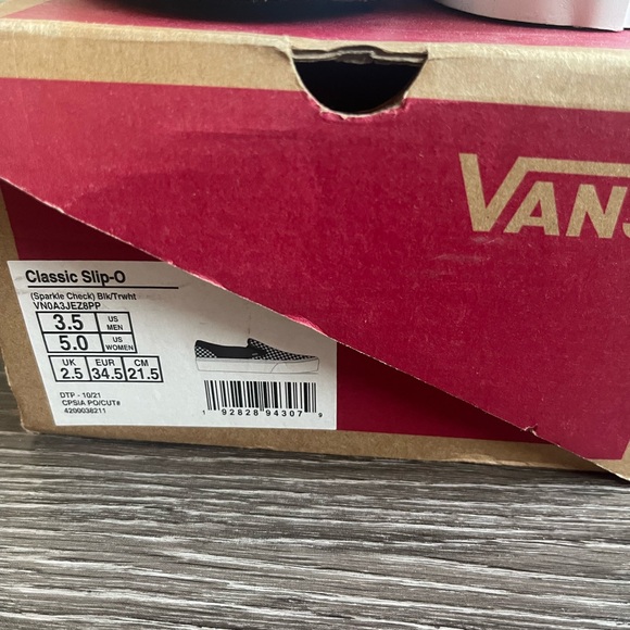 Vans Slip-On Platform Checkerboard Sneakers - Black & White - Picture 6 of 6